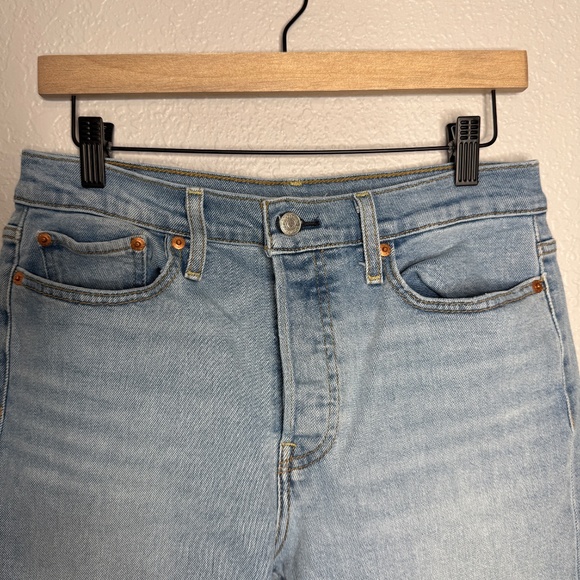 Women's Levi Strauss & Co Wedgie Size 29 Denim Jeans -cp - Picture 3 of 10